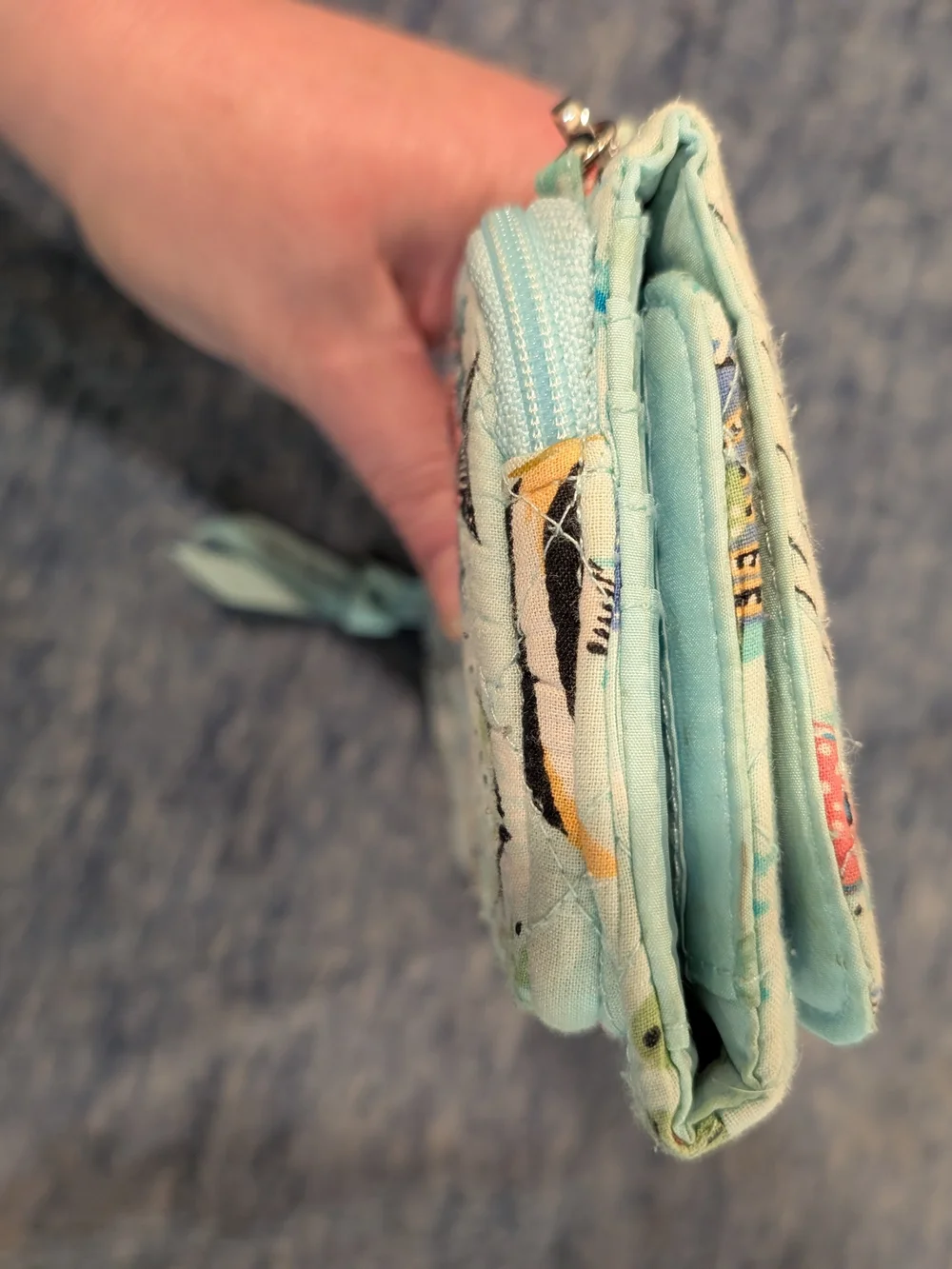 Vera Bradley Antilles Treasure Zip Around Wristlet Wallet
